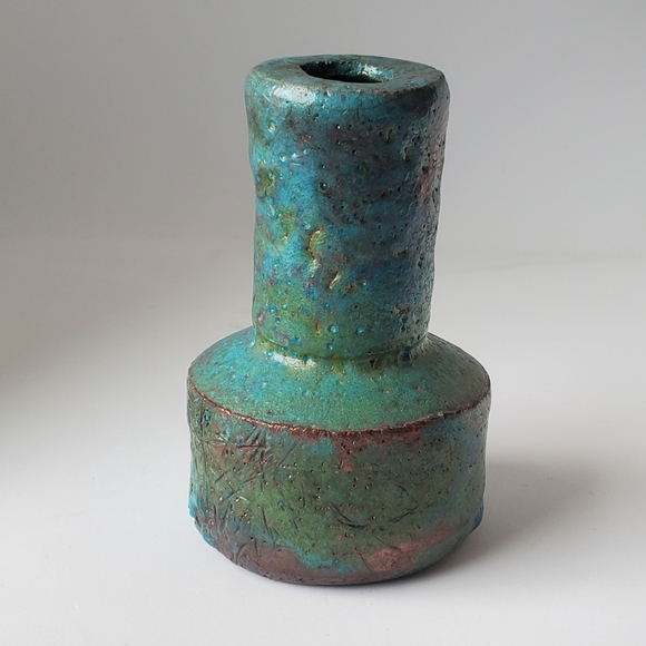 Vintage Raku Vase Don (or Leta) Cormier Pottery - Picture 6 of 11